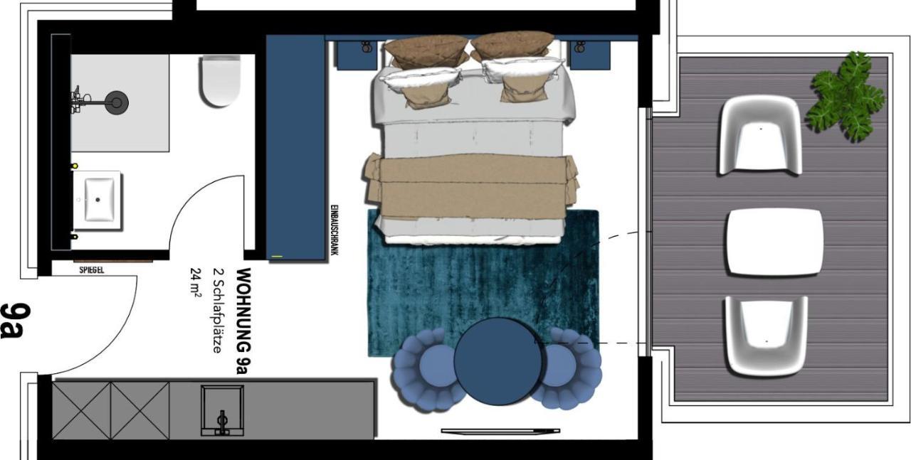 Seebruecke Heringsdorf - 1-Raum-Appartement Mit Balkon S9A Kültér fotó